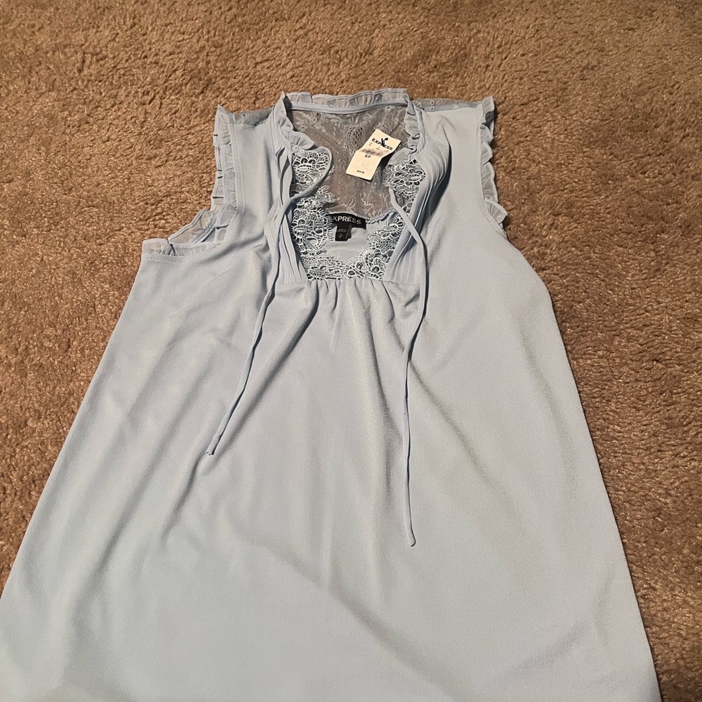 Brand new EXPRESS with tags size Small in baby blue